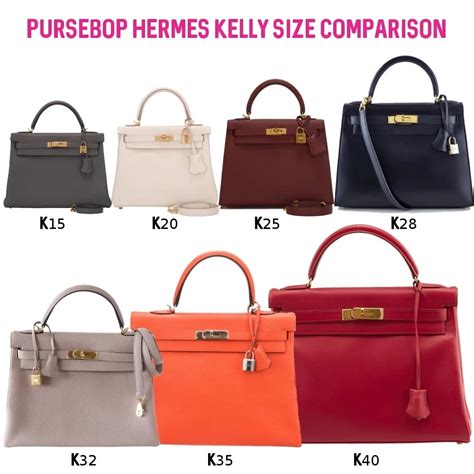 hermes kelly bag sizes.